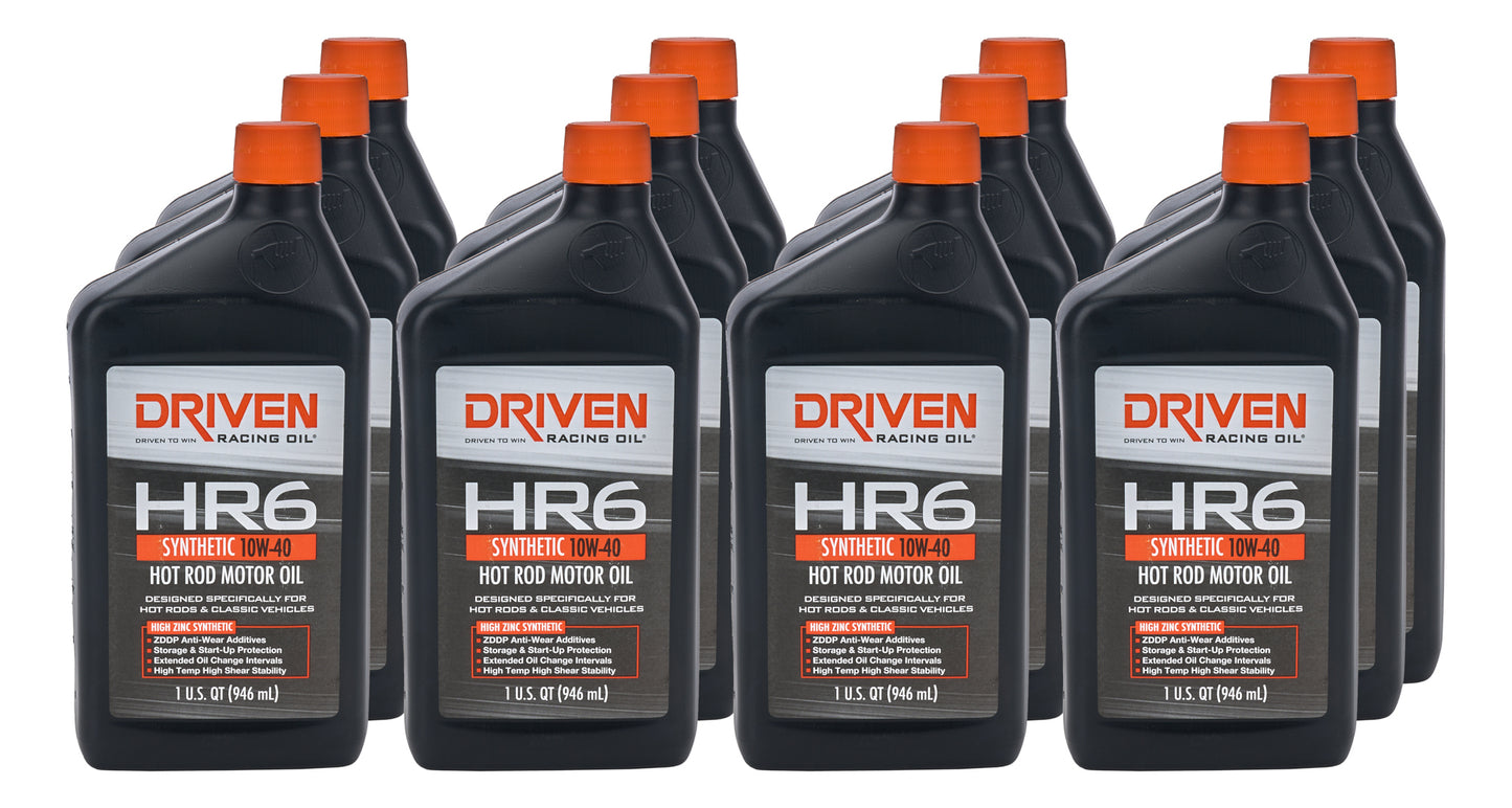 DRIVEN RACING OIL HR6 10w40 Synthetic Oil Case 12 x 1 Quart Oils, Fluids and Sealer Oils, Fluids and Additives main image
