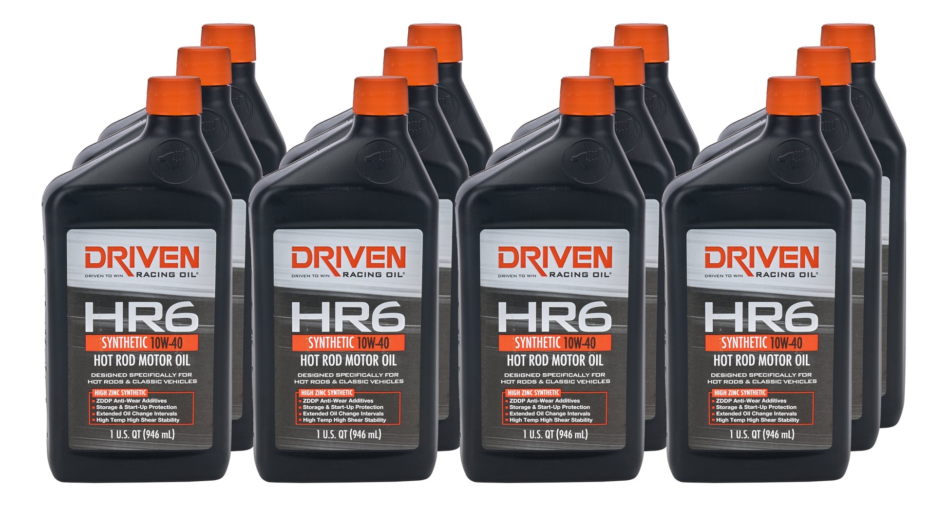 DRIVEN RACING OIL HR6 10w40 Synthetic Oil Case 12 x 1 Quart Oils, Fluids and Sealer Oils, Fluids and Additives main image