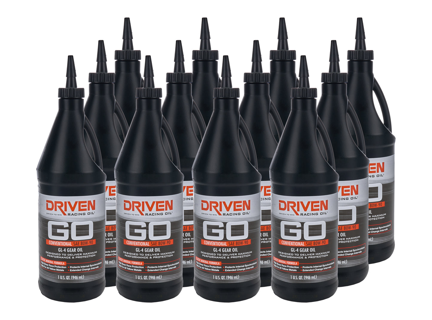 DRIVEN RACING OIL GL-4 80w90 Gear Oil Case 12 x 1 Quart Oils, Fluids and Sealer Oils, Fluids and Additives main image