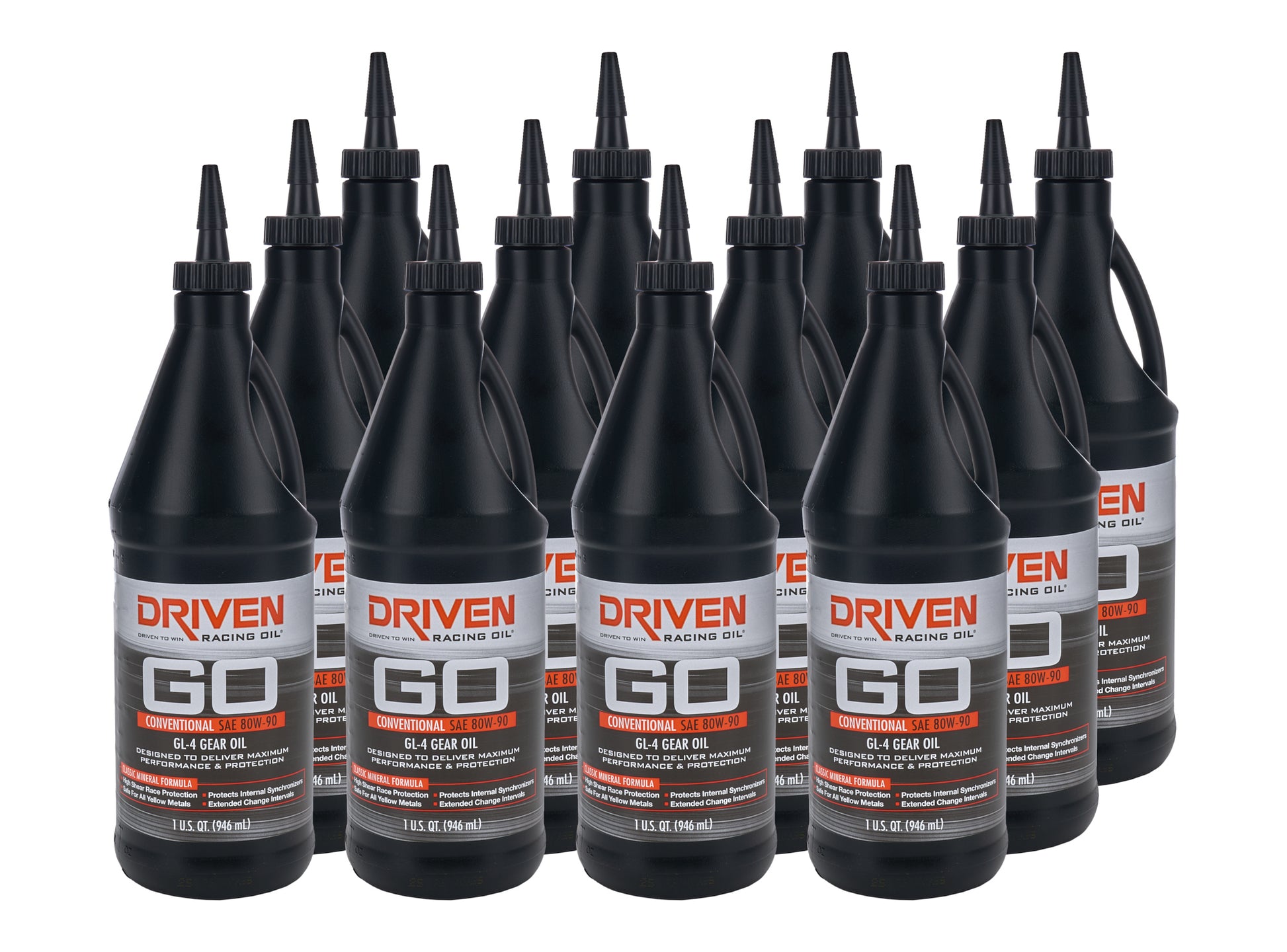 DRIVEN RACING OIL GL-4 80w90 Gear Oil Case 12 x 1 Quart Oils, Fluids and Sealer Oils, Fluids and Additives main image