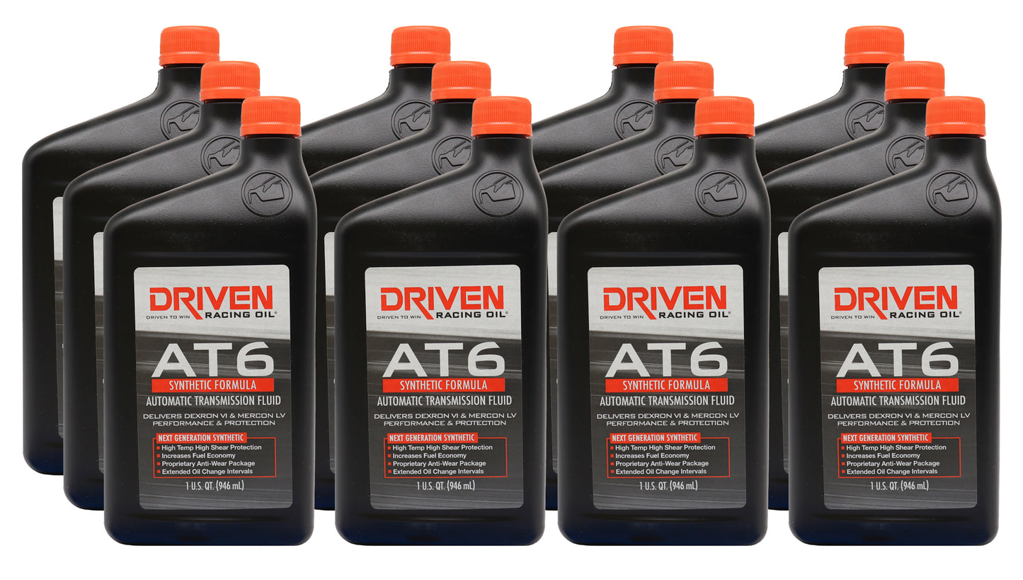 DRIVEN RACING OIL AT6 Synthetic Dex 6/MERC Trans Fluid Case 12x1Qt Oils, Fluids and Sealer Oils, Fluids and Additives main image