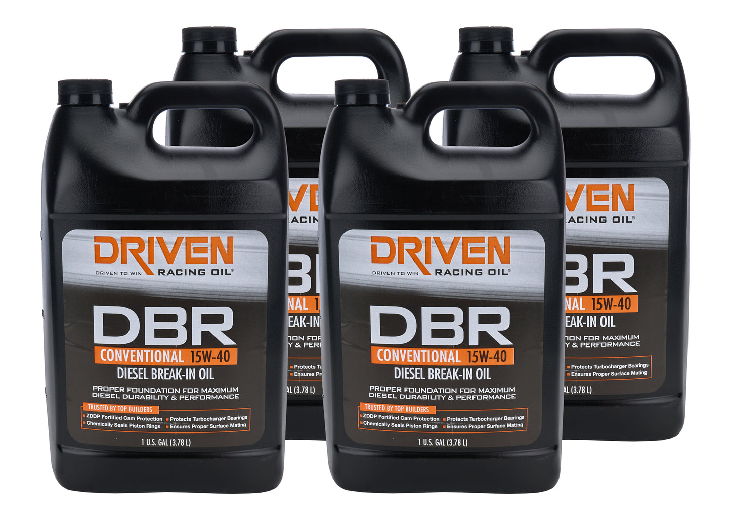 DRIVEN RACING OIL DBR 15w40 Diesel Break- In Oil Case 4 x 1 Gallon Oils, Fluids and Sealer Oils, Fluids and Additives main image