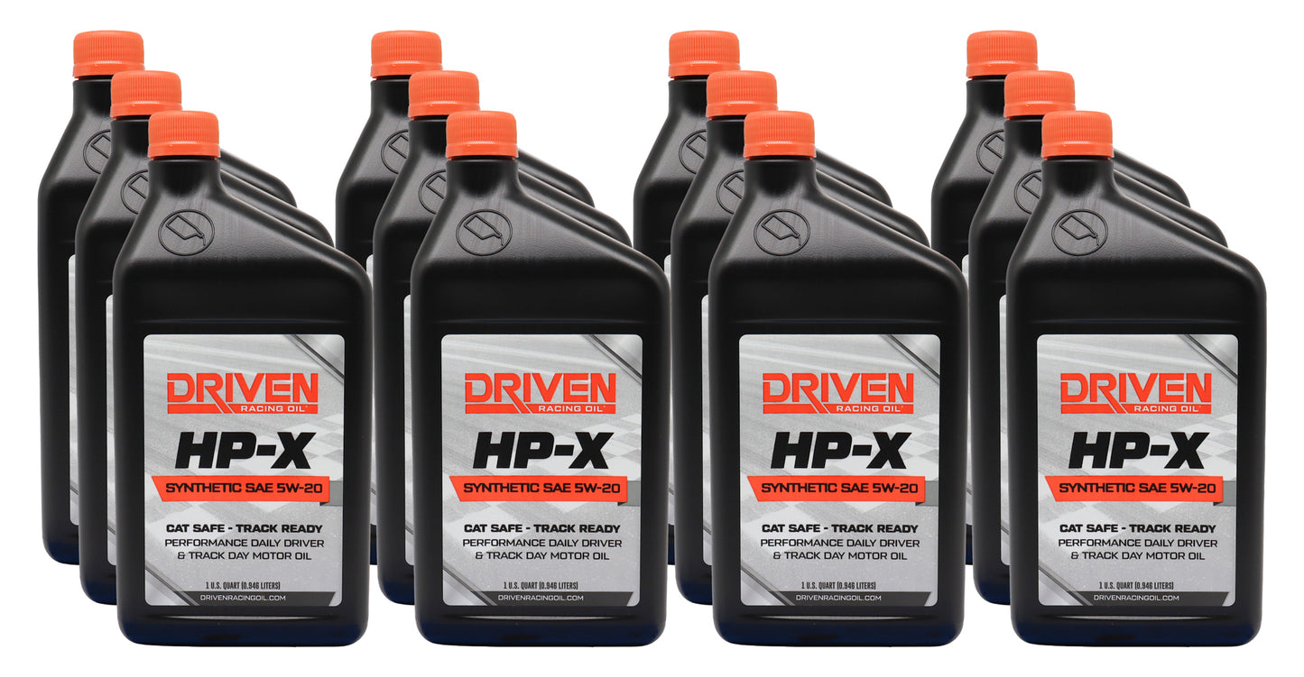 DRIVEN RACING OIL HP-X 5W20 Motor Oil Case 12/Qt Oils, Fluids and Sealer Oils, Fluids and Additives main image