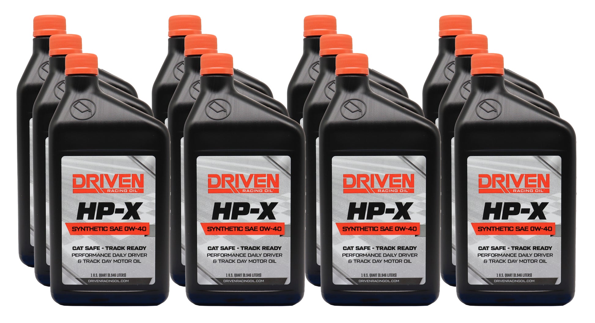DRIVEN RACING OIL HP-X 0W40 Motor Oil Case 12/Qt Oils, Fluids and Sealer Oils, Fluids and Additives main image