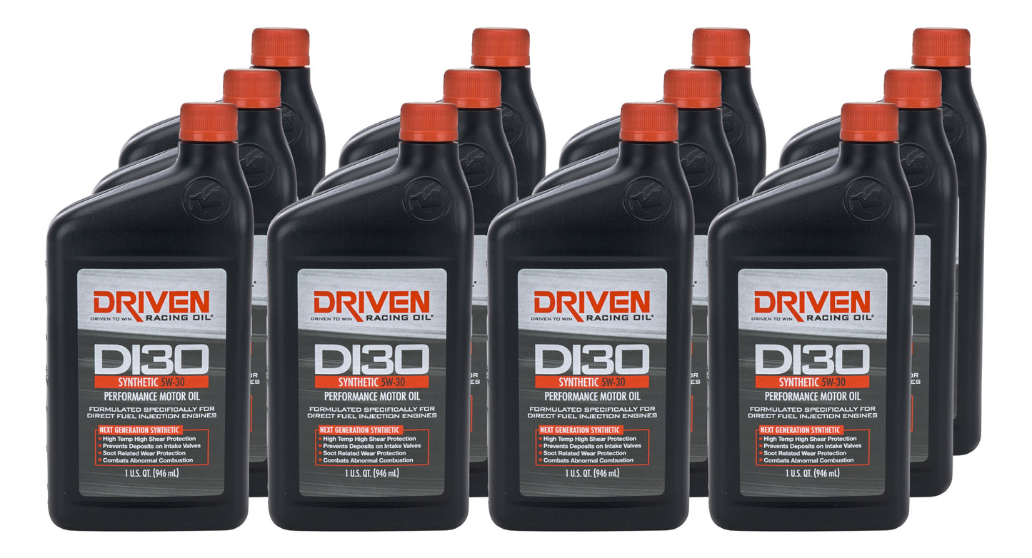 DRIVEN RACING OIL DI30 5w30 Synthetic Oil Case 12 x 1 Quart Oils, Fluids and Sealer Oils, Fluids and Additives main image