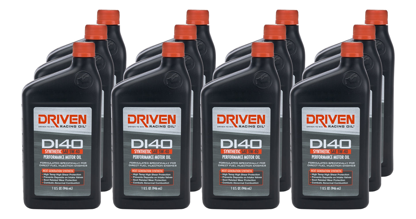 DRIVEN RACING OIL DI40 5w40 Synthetic Oil Case 12 x 1 Quart Oils, Fluids and Sealer Oils, Fluids and Additives main image