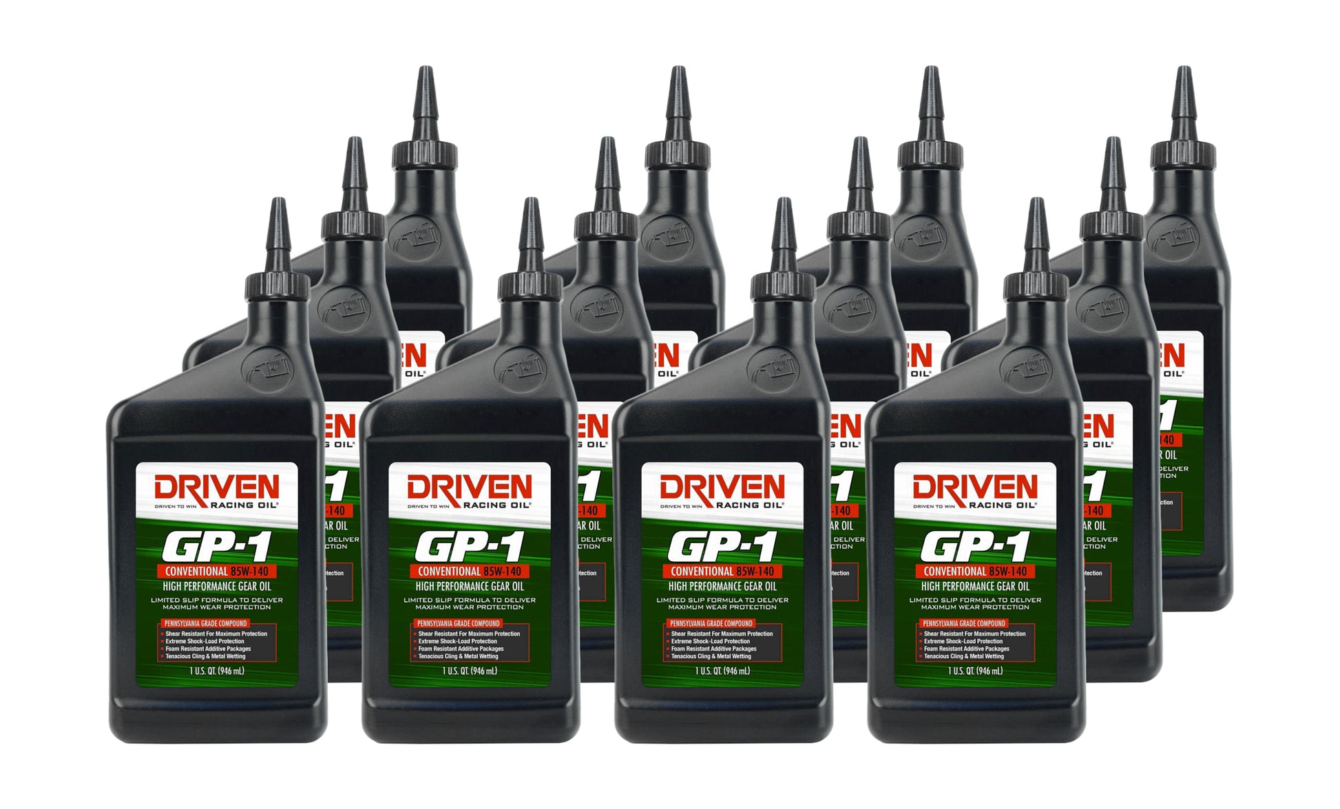 DRIVEN RACING OIL GP-1 85w140 Gear Oil Case 12 x 1 Quart Oils, Fluids and Sealer Oils, Fluids and Additives main image