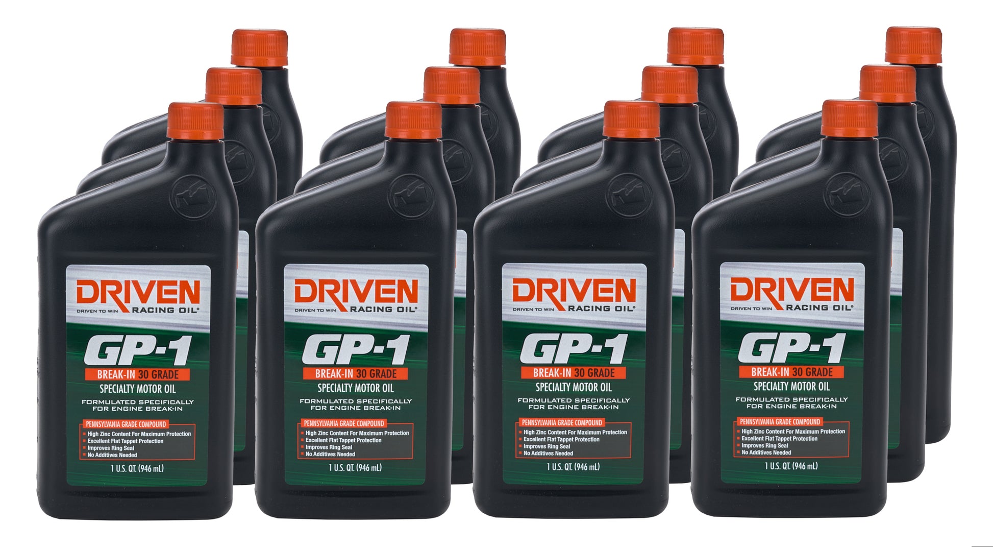 DRIVEN RACING OIL GP-1 30W Break-In Oil Case 12 x 1 Quart Oils, Fluids and Sealer Oils, Fluids and Additives main image