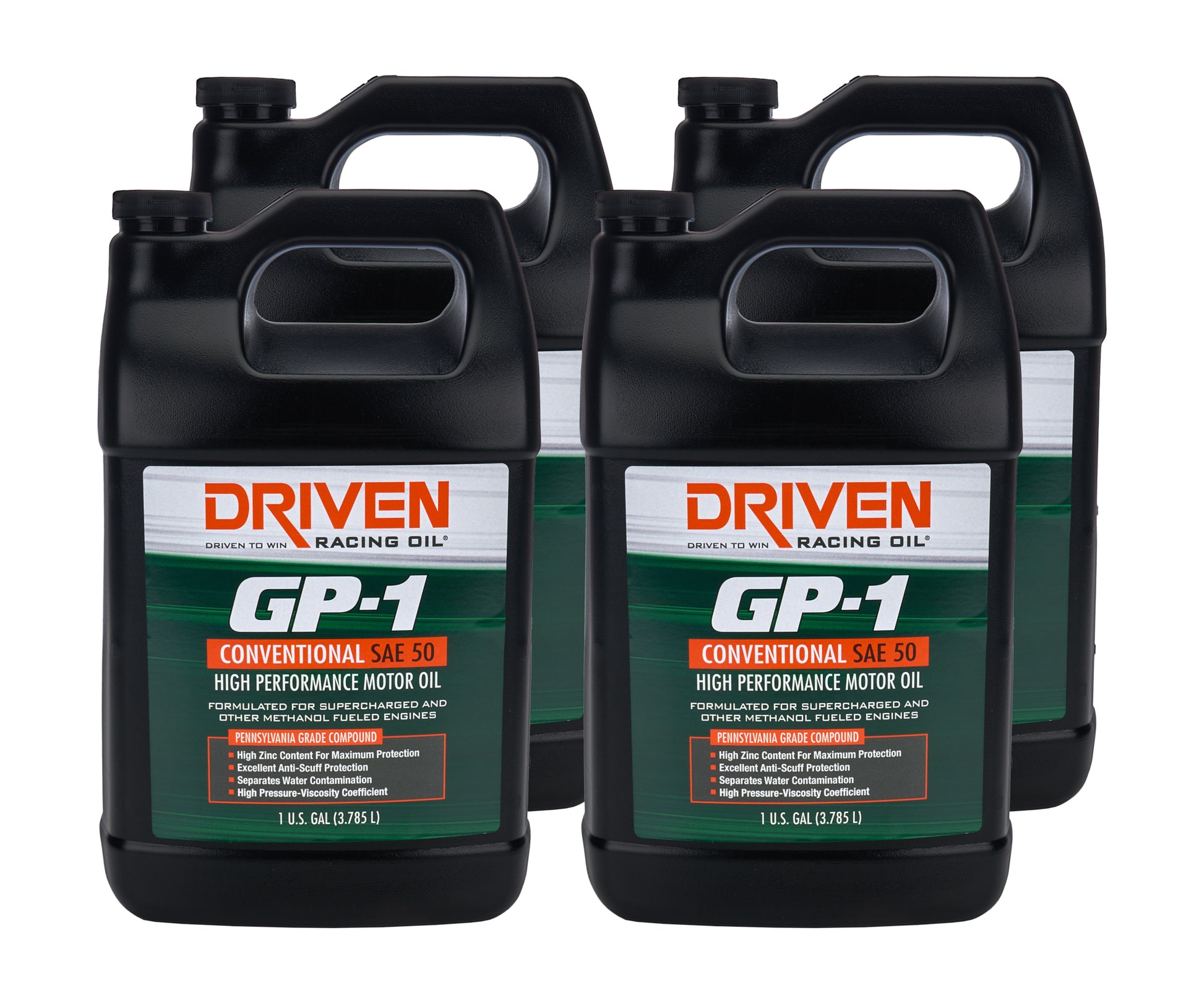 DRIVEN RACING OIL GP-1 50W Conventional Oil Case 4 x 1 Gallon Oils, Fluids and Sealer Oils, Fluids and Additives main image
