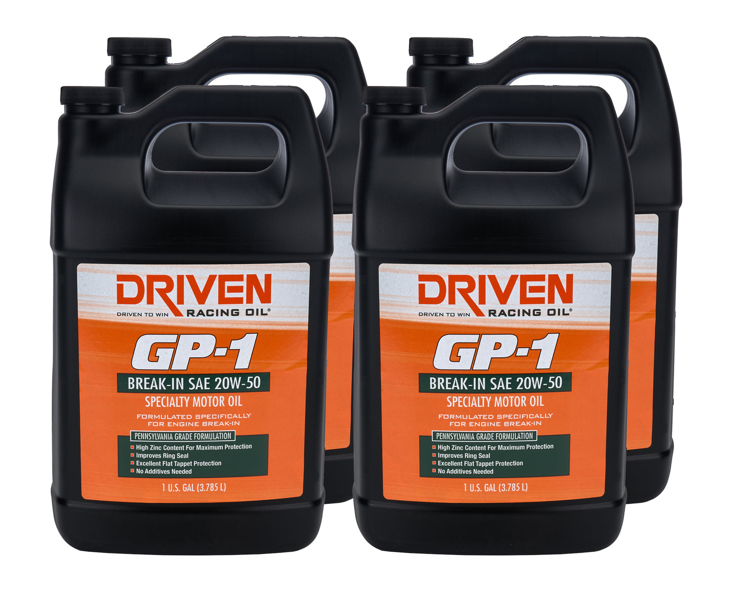 DRIVEN RACING OIL GP-1 20w50 Conventional Oil Case 4 x 1 Gallon Oils, Fluids and Sealer Oils, Fluids and Additives main image