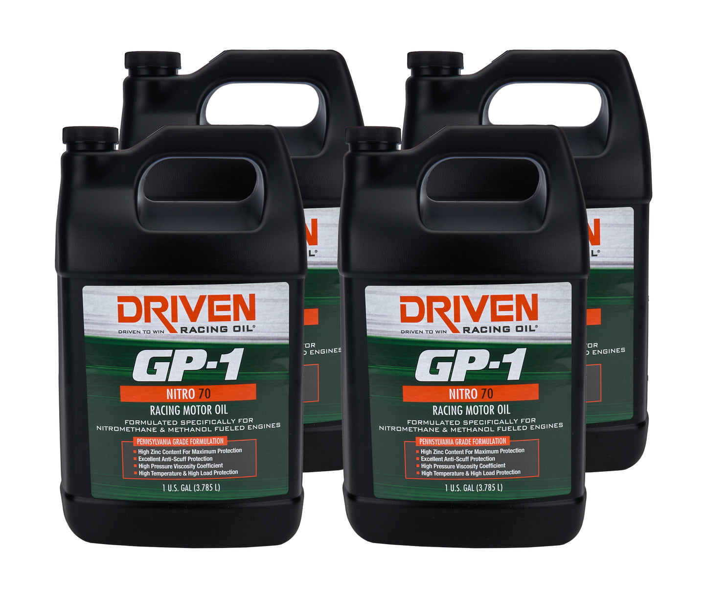 DRIVEN RACING OIL Nitro 70 Case 4x1 Gallon Oils, Fluids and Sealer Oils, Fluids and Additives main image