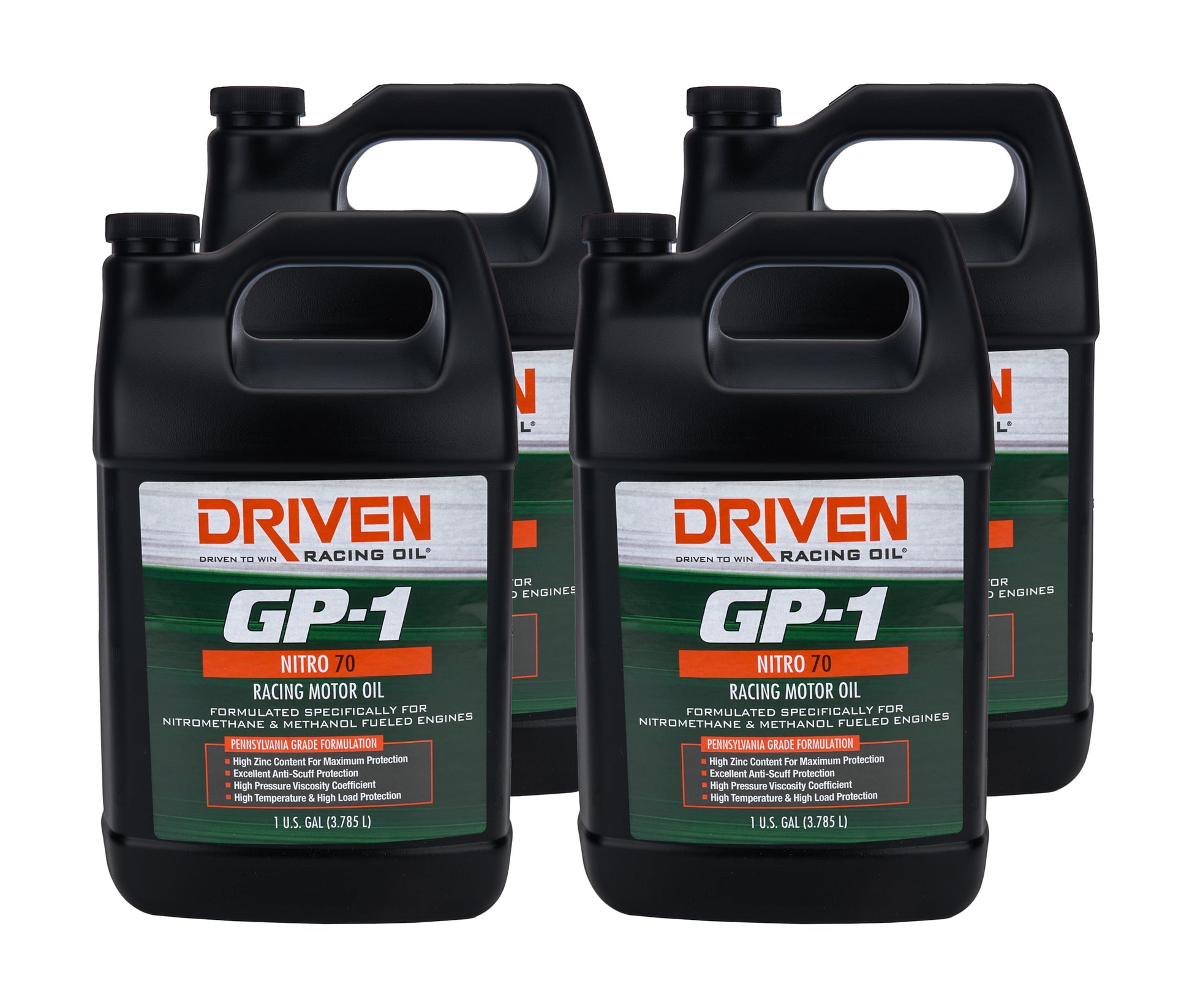 DRIVEN RACING OIL Nitro 70 Case 4x1 Gallon Oils, Fluids and Sealer Oils, Fluids and Additives main image