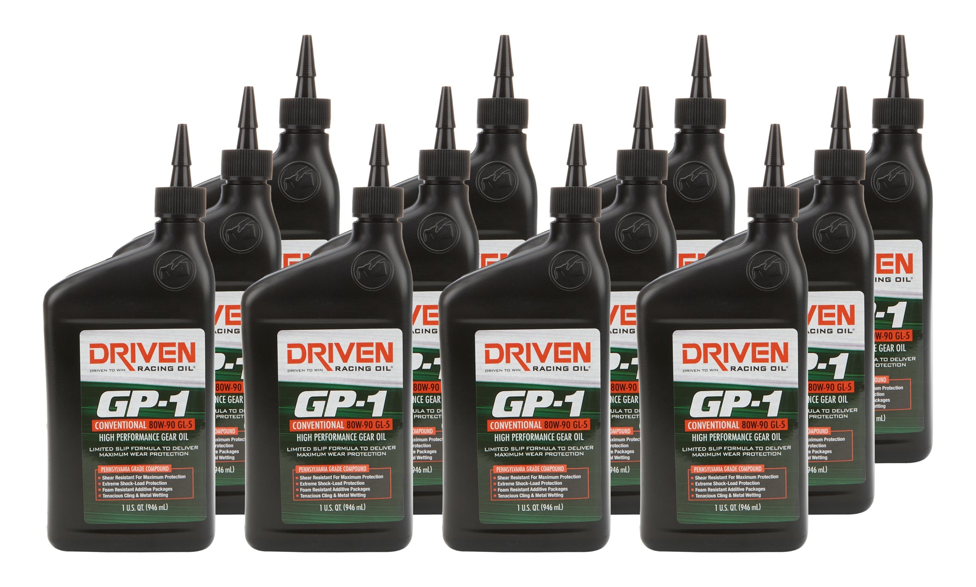 DRIVEN RACING OIL GP-1 80w90 Gear Oil Case 12 x 1 Quart Oils, Fluids and Sealer Oils, Fluids and Additives main image