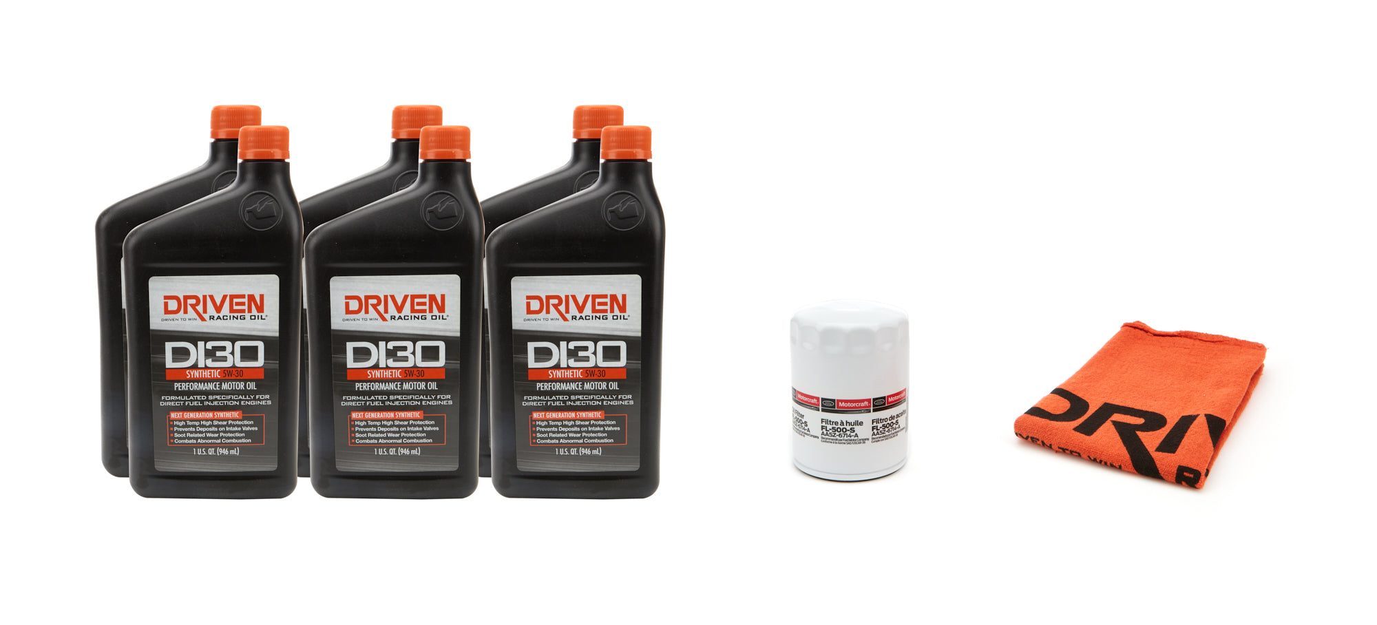 Driven Racing Oil 5w30 Oil Change Kit 11- 15 Ford F150 3.5L 6Qt. Oils, Fluids and Additives Motor Oil main image