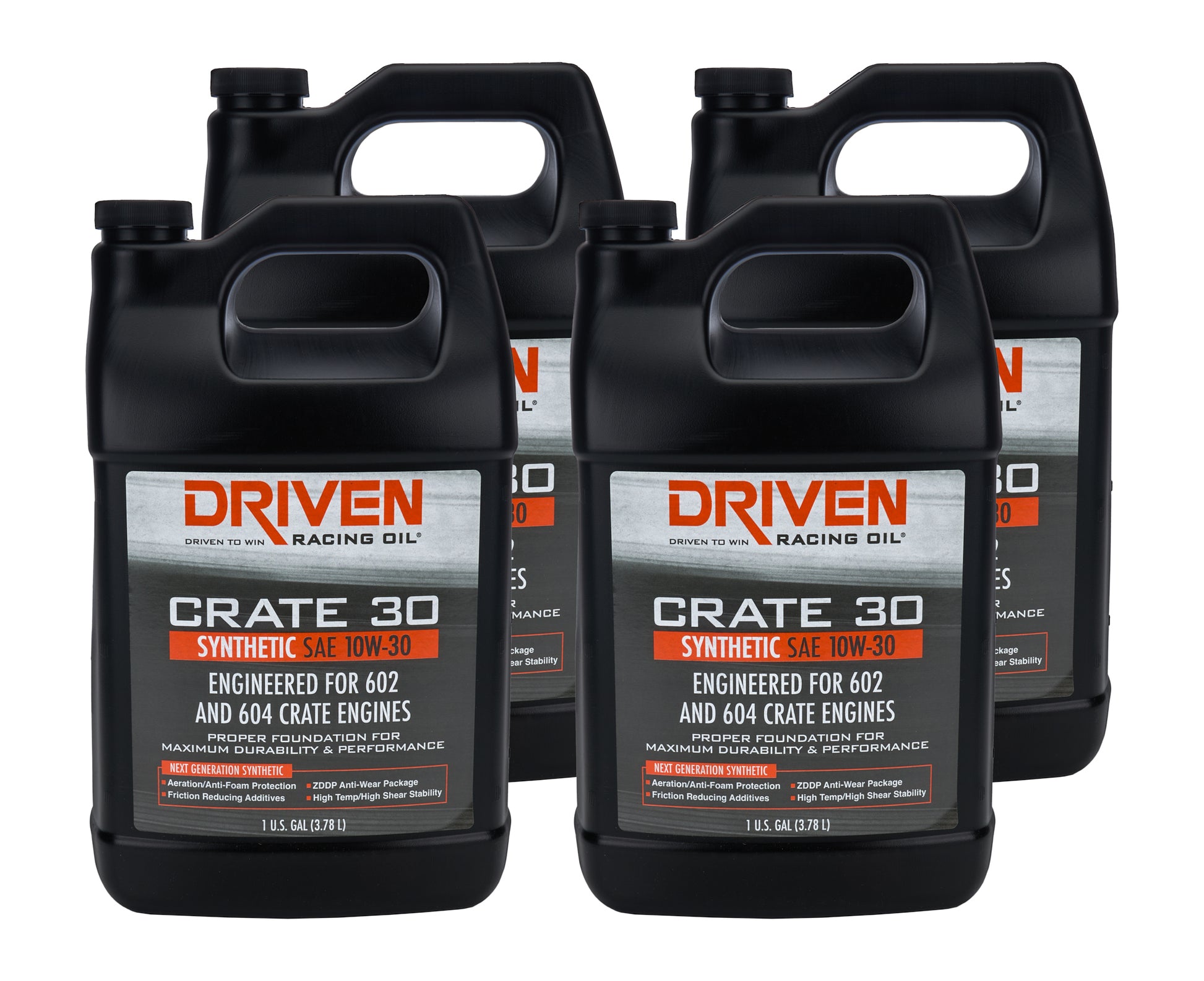 DRIVEN RACING OIL Crate 30 10w30 Synthetic Oil Case 4 x 1 Gallon Oils, Fluids and Sealer Oils, Fluids and Additives main image
