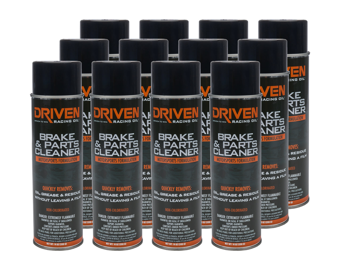 DRIVEN RACING OIL Brake Cleaner Case 12 x 14 oz Can Oils, Fluids and Sealer Cleaners and Degreasers main image