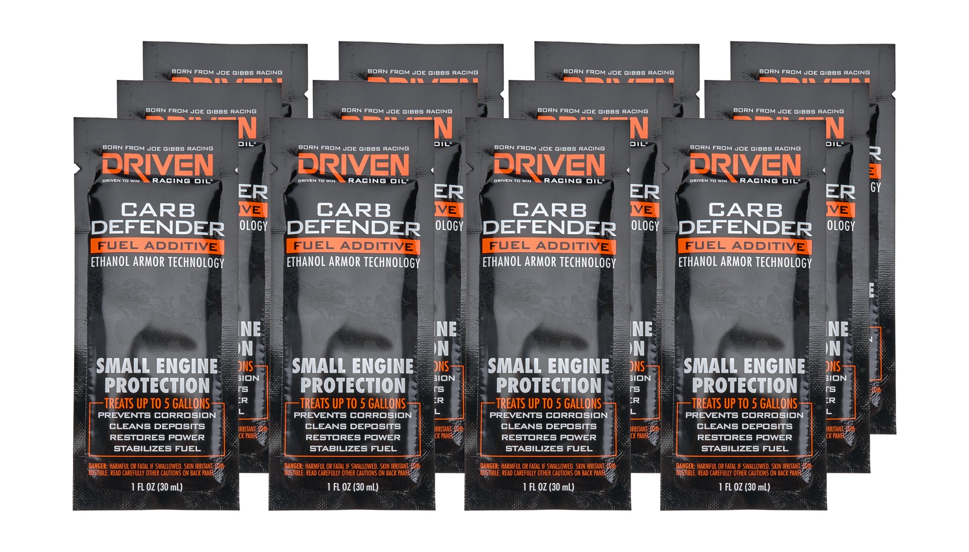 DRIVEN RACING OIL Carb Defender - Small Engine Case 12 x 1 oz. Oils, Fluids and Sealer Fuel System Additives main image