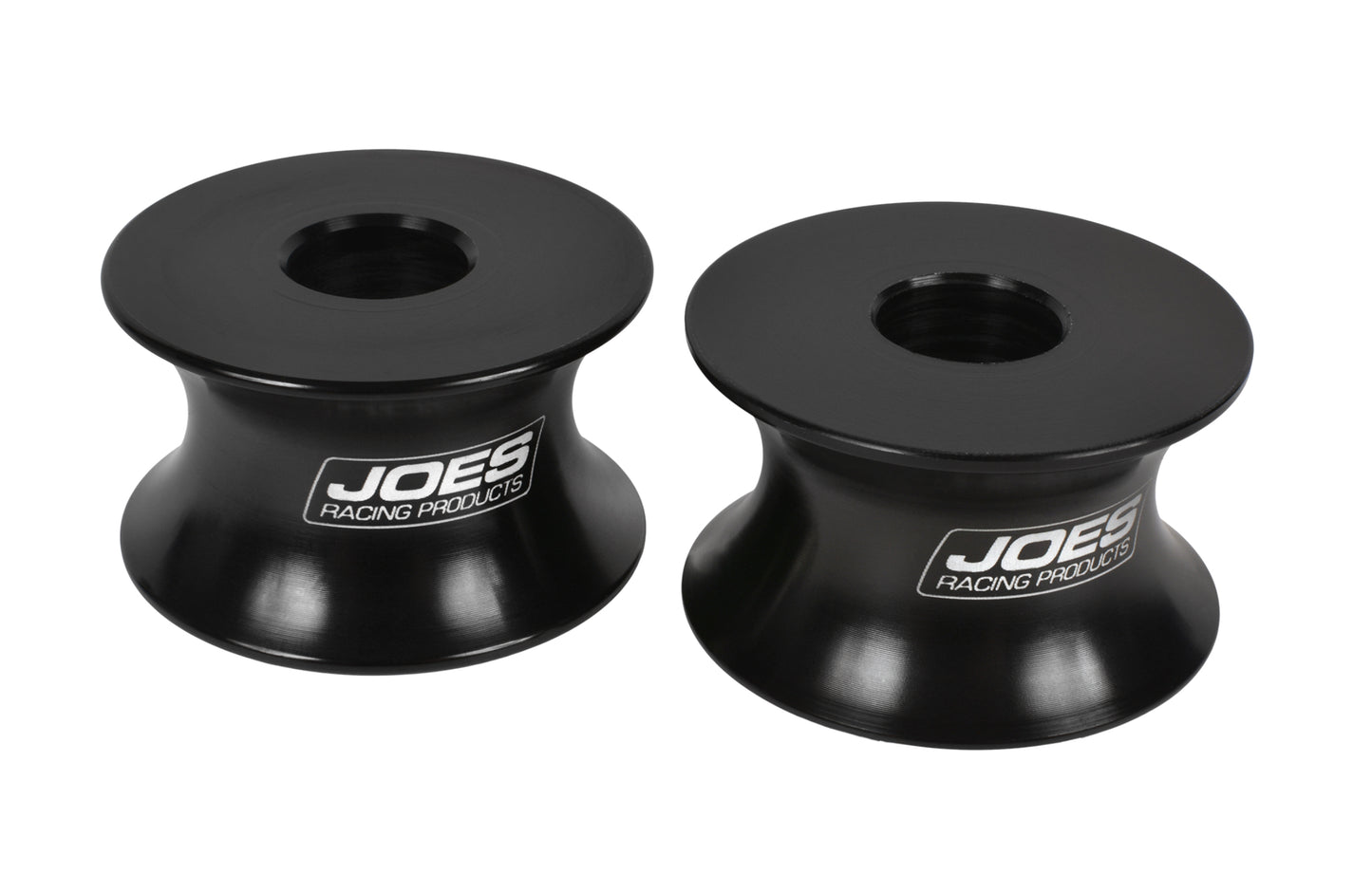 Joes Racing Products 1/2in Motor Mount Spacer Pair Black Bushings and Mounts Motor Mounts main image