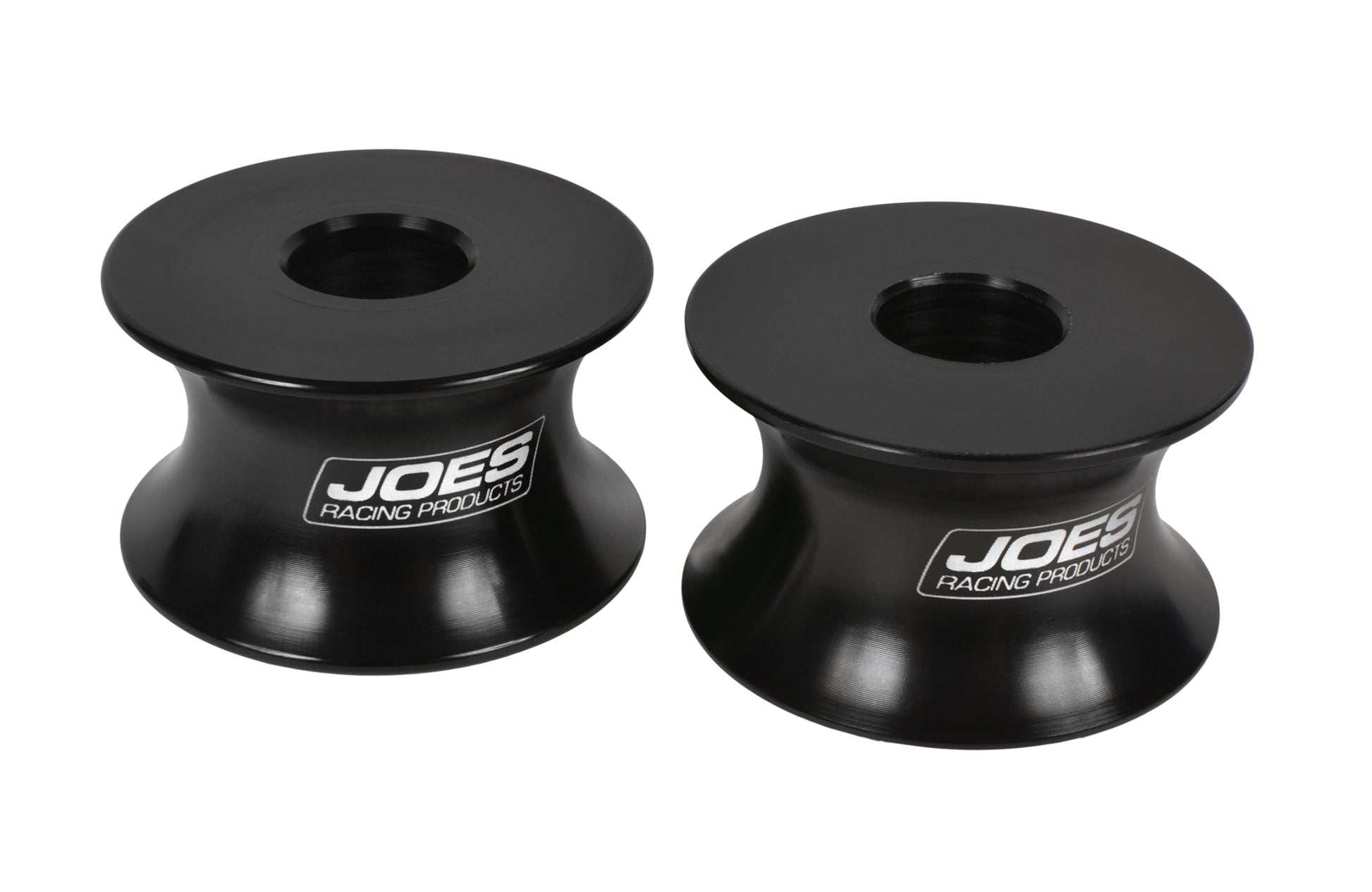 Joes Racing Products 1/2in Motor Mount Spacer Pair Black Bushings and Mounts Motor Mounts main image