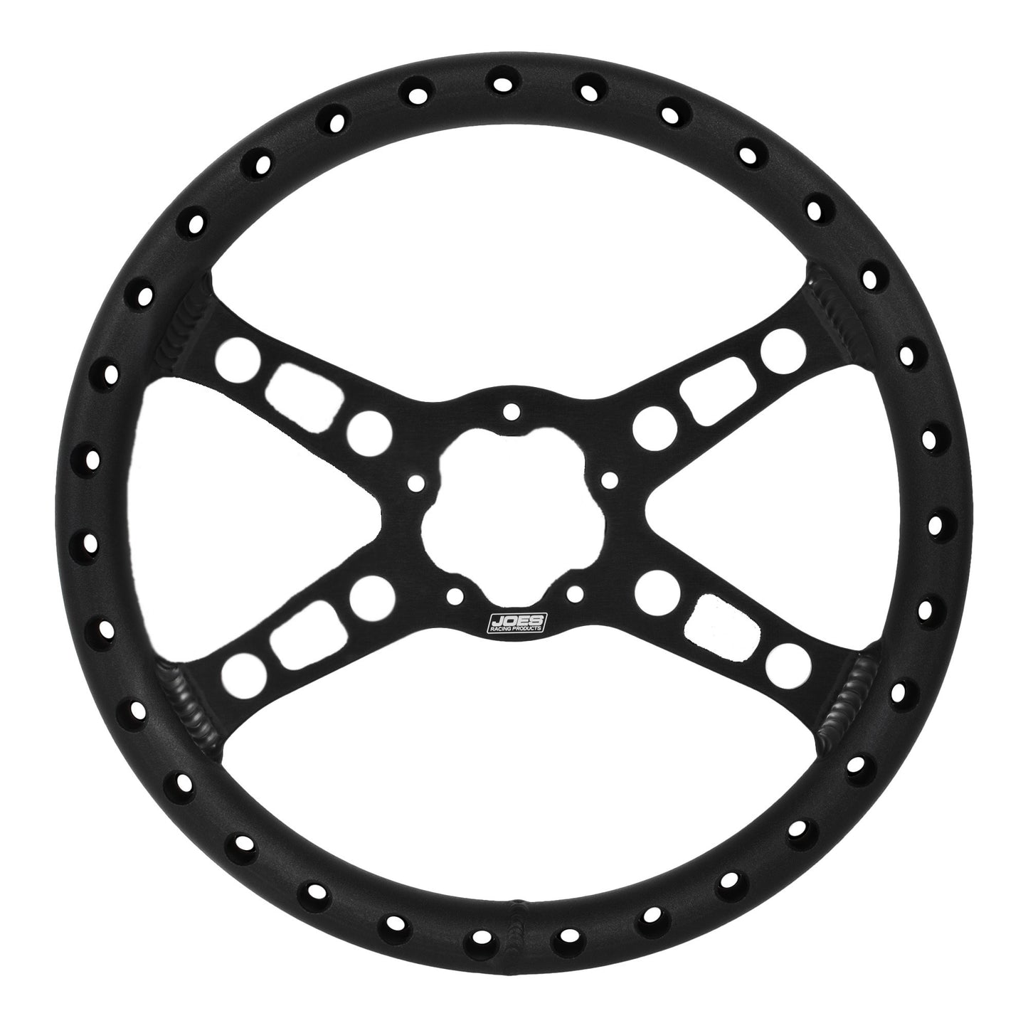 JOES RACING PRODUCTS Steering Wheel 13IN Flat LW Drag Black Steering and Components Steering Wheels and Components main image
