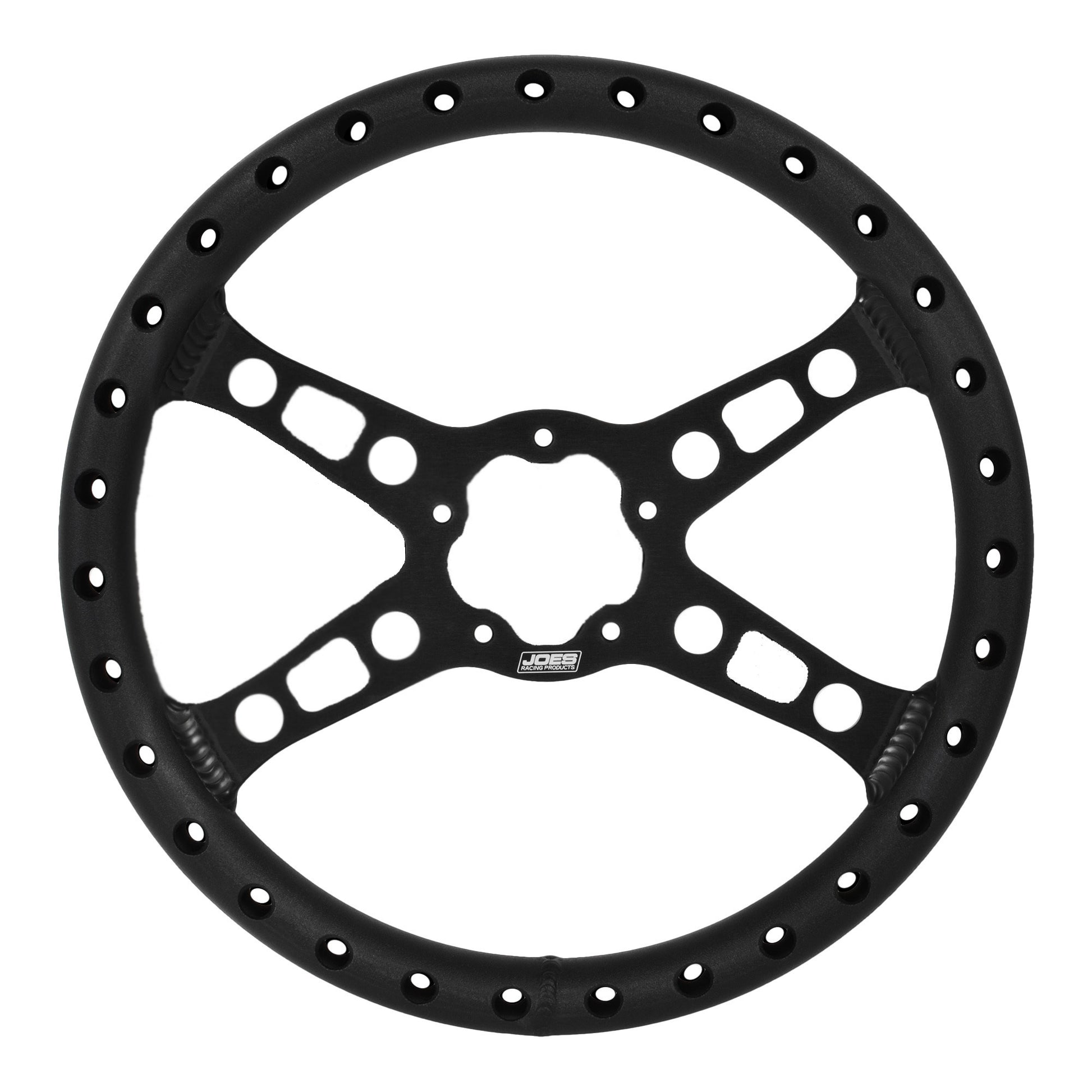 JOES RACING PRODUCTS Steering Wheel 13IN Flat LW Drag Black Steering and Components Steering Wheels and Components main image