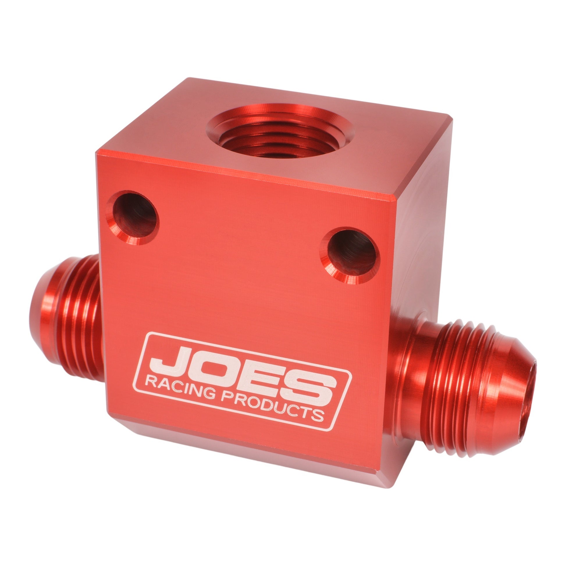 Joes Racing Products Inline Temperature Tee -12a w/1/2in NPT Port Fittings and Plugs AN-NPT Fittings and Components main image