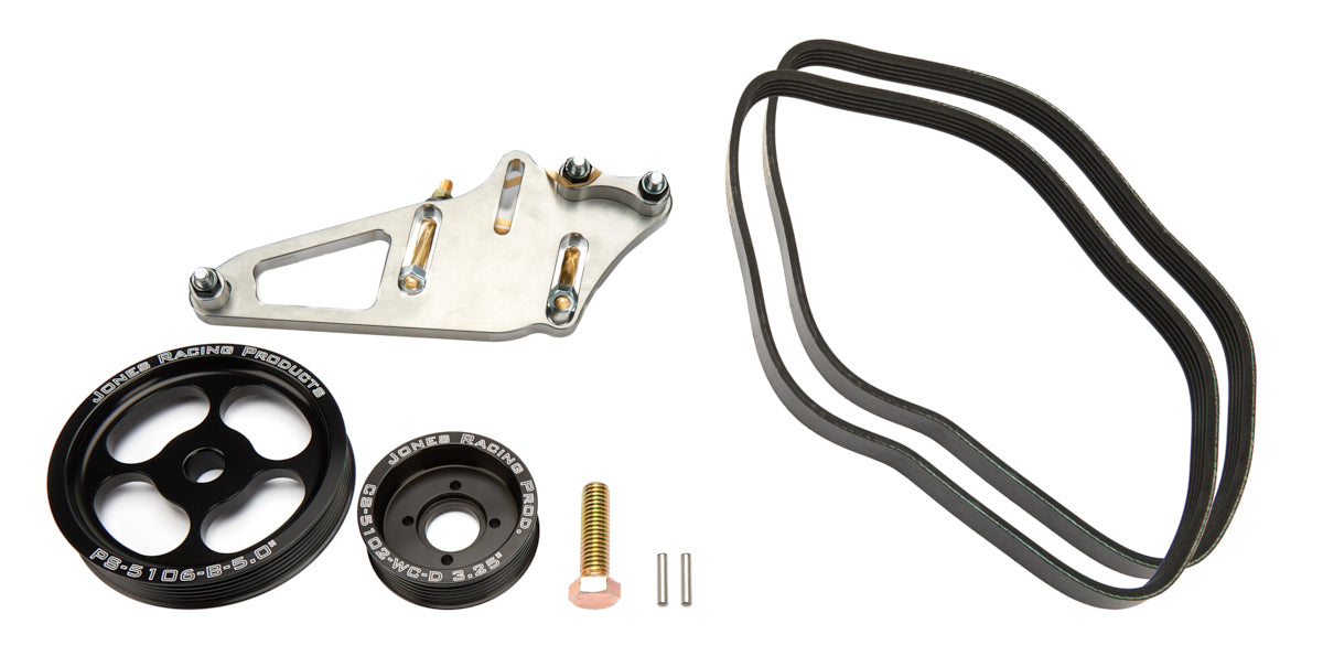 Jones Racing Products POWER STEERING ADD-ON KIT FOR 1020-S W/O PUMP Belts and Pulleys Pulley Kits main image