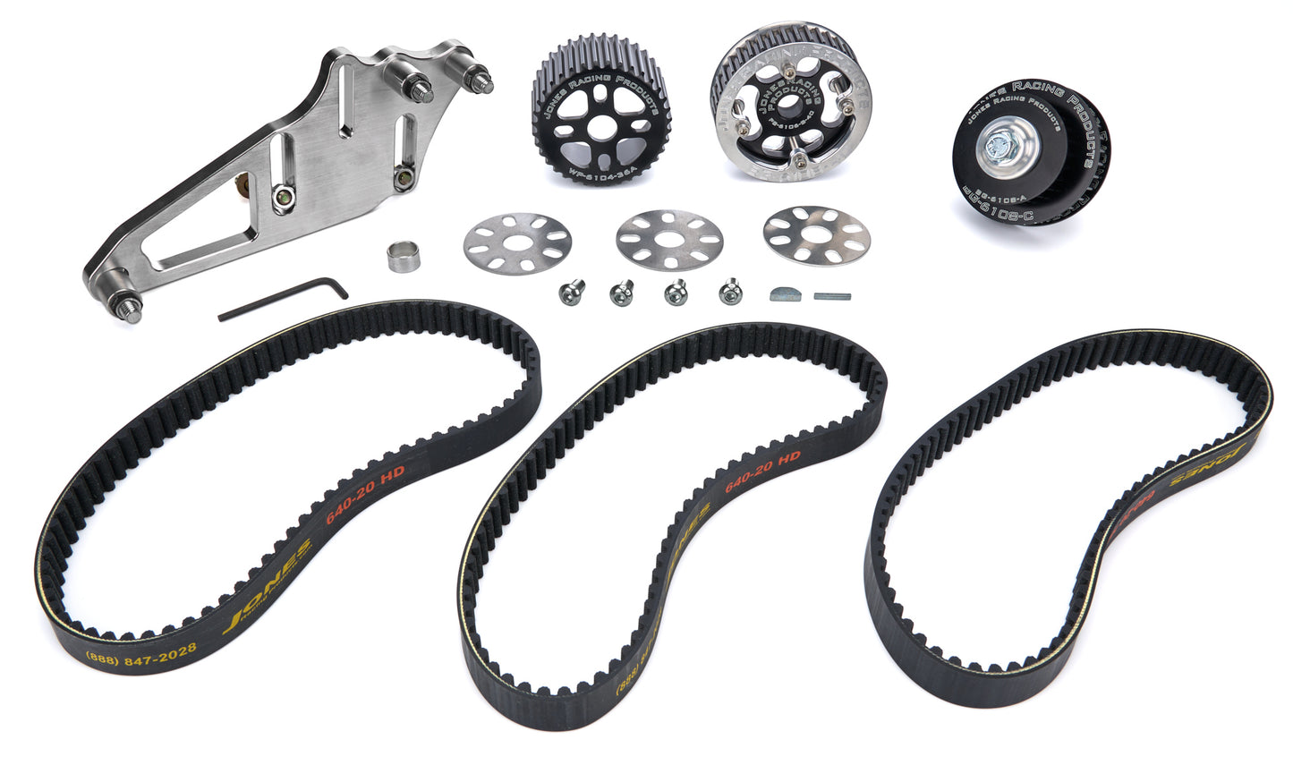 JONES RACING PRODUCTS Drive Kit SBC HTD Tooth WP & PS Engines and Components Belts and Pulleys main image