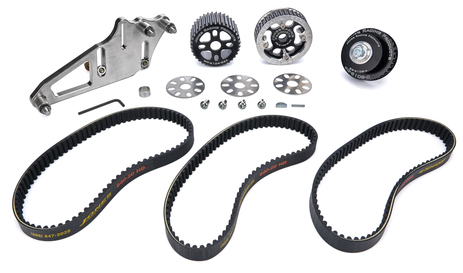 JONES RACING PRODUCTS Drive Kit SBC HTD Tooth WP & PS Engines and Components Belts and Pulleys main image