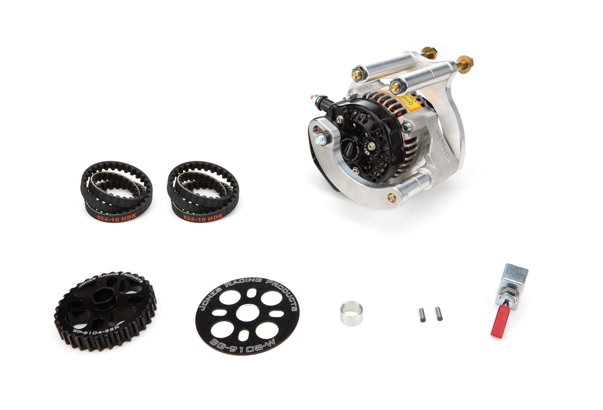 Jones Racing Products HTD Alternator Drive Kit Driver Side SBC /SWP Charging Systems Alternators/Generators and Components main image