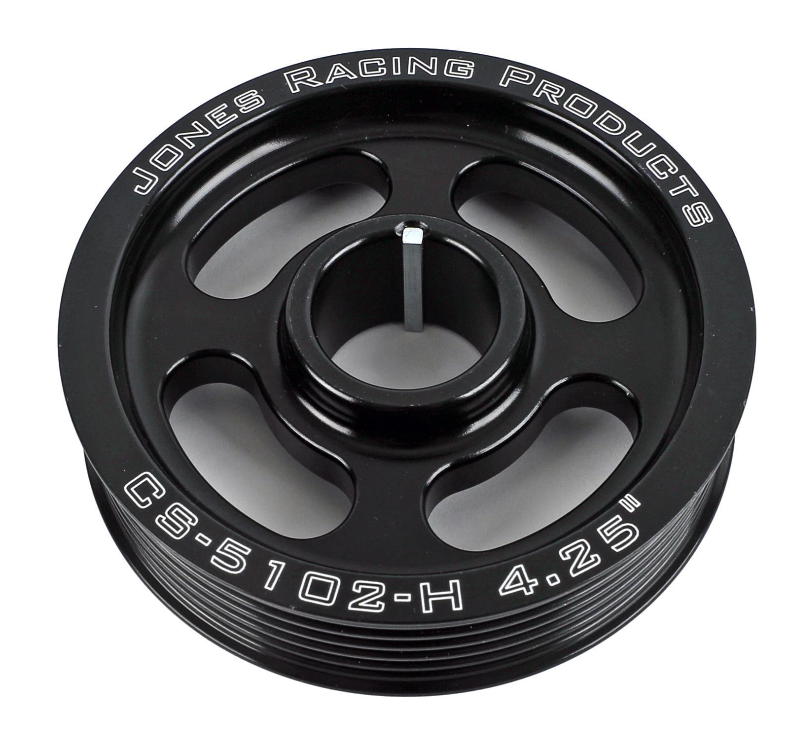 JONES RACING PRODUCTS Crank Pulley Serpentine 4.25IN Engines and Components Belts and Pulleys main image