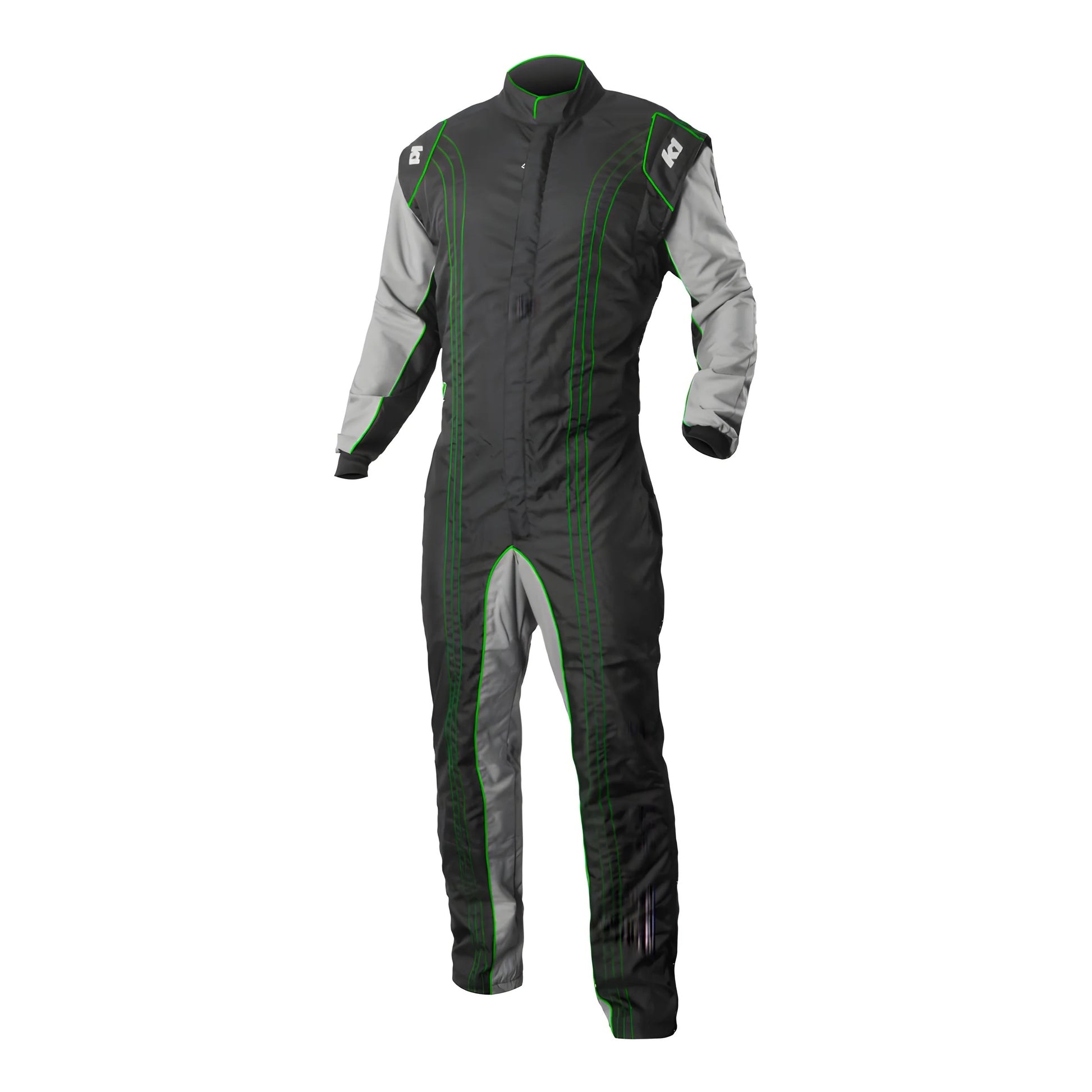 K1 RACEGEAR Suit Karting GK2 Adult Medium Black/Green Safety Equipment Safety Clothing main image