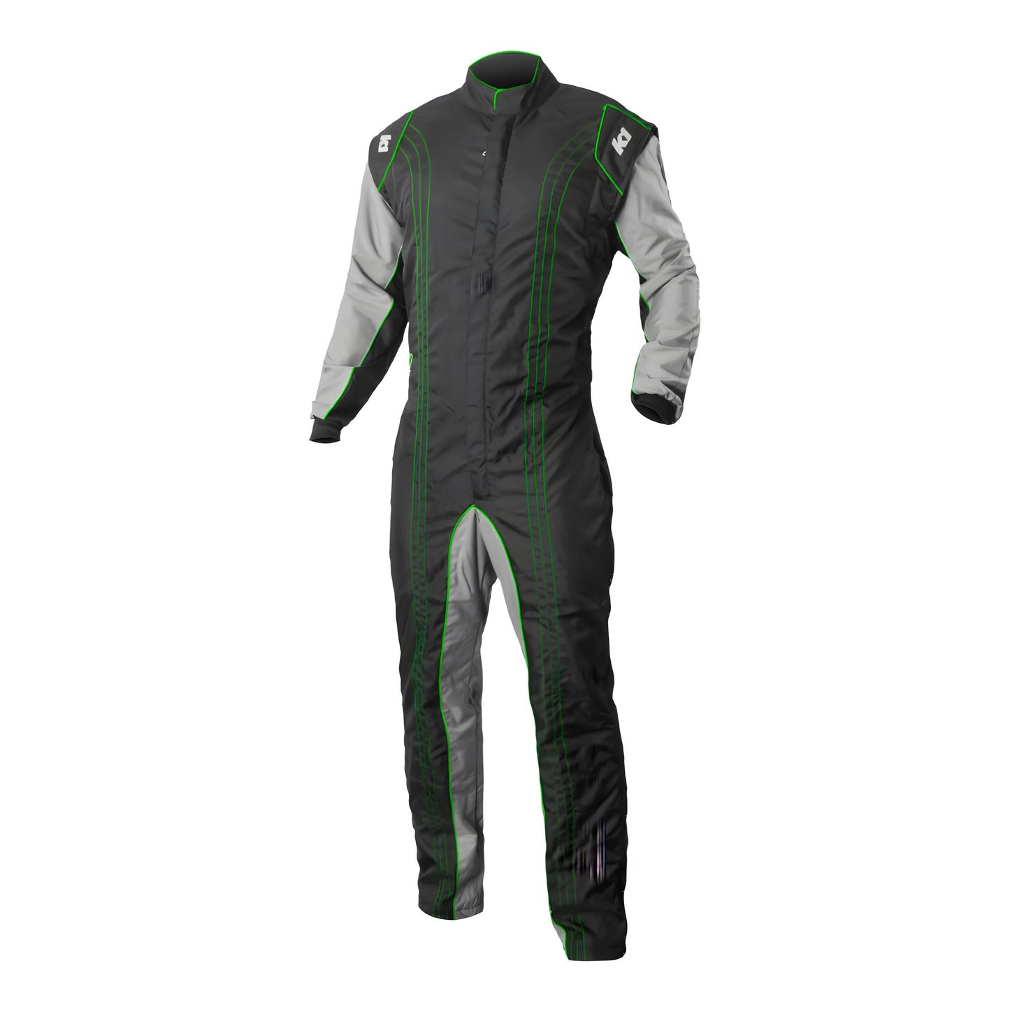 K1 RACEGEAR Suit Karting GK2 Adult Small Black/Green Safety Equipment Safety Clothing main image