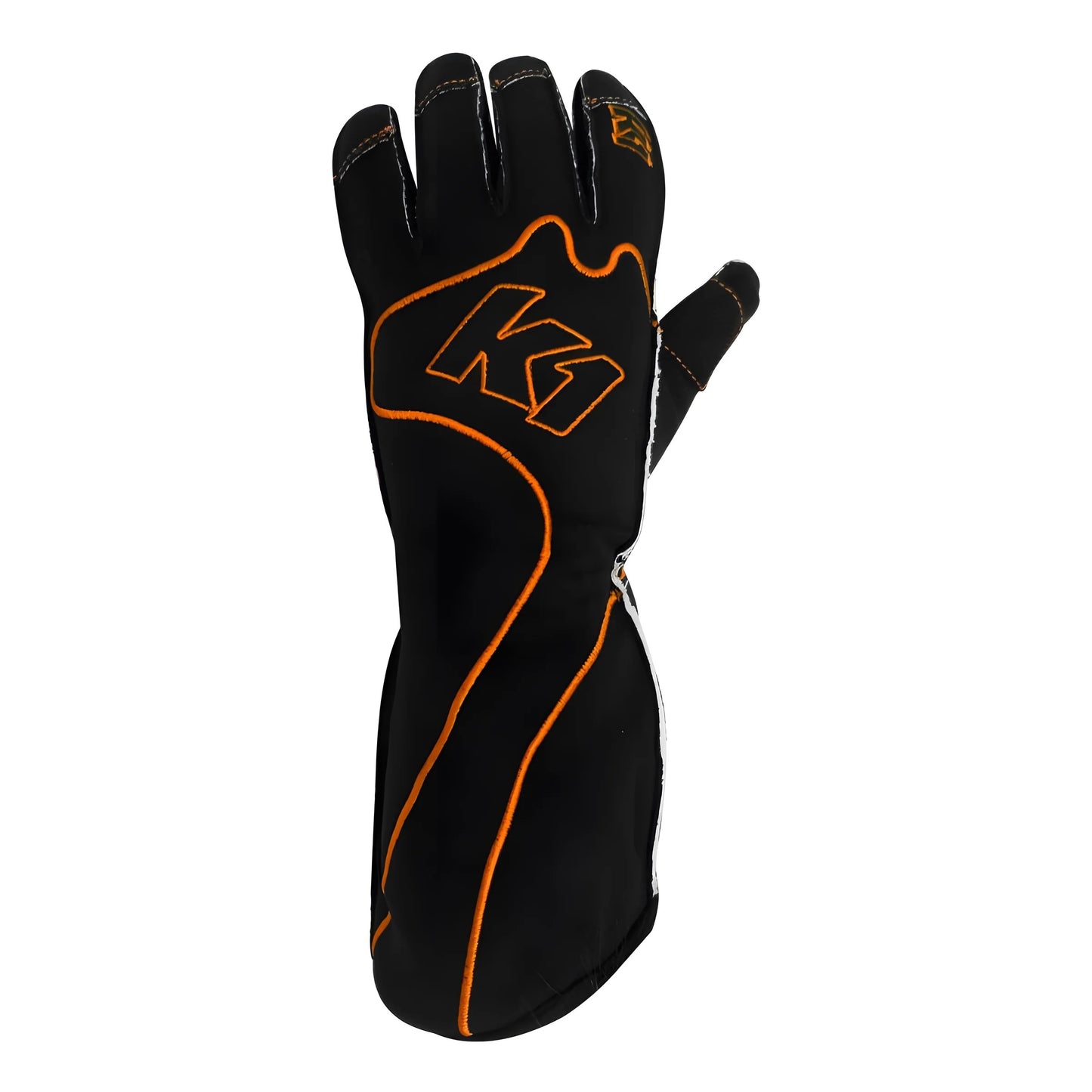 K1 RACEGEAR Gloves Karting RS1 Youth 2X-Small Black/Orange Safety Equipment Safety Clothing main image
