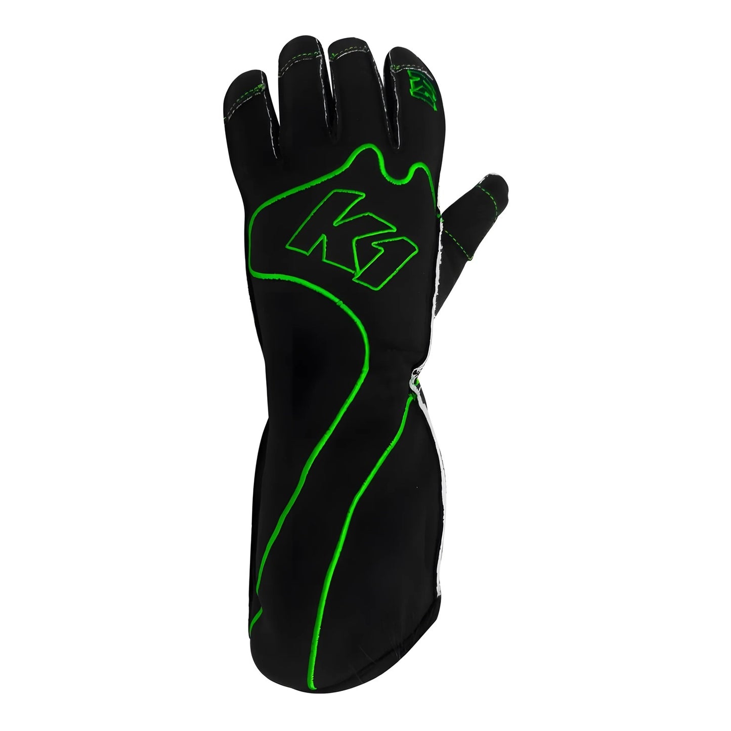 K1 RACEGEAR Gloves Karting Adult RS4 Medium Black/Green Safety Equipment Safety Clothing main image