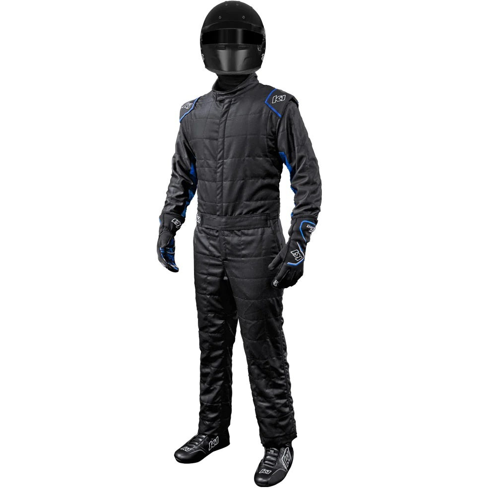 K1 Racegear Suit Outlaw XX-Large Black / Blue SFI 3.2A/5 Safety Clothing Driving Suits main image