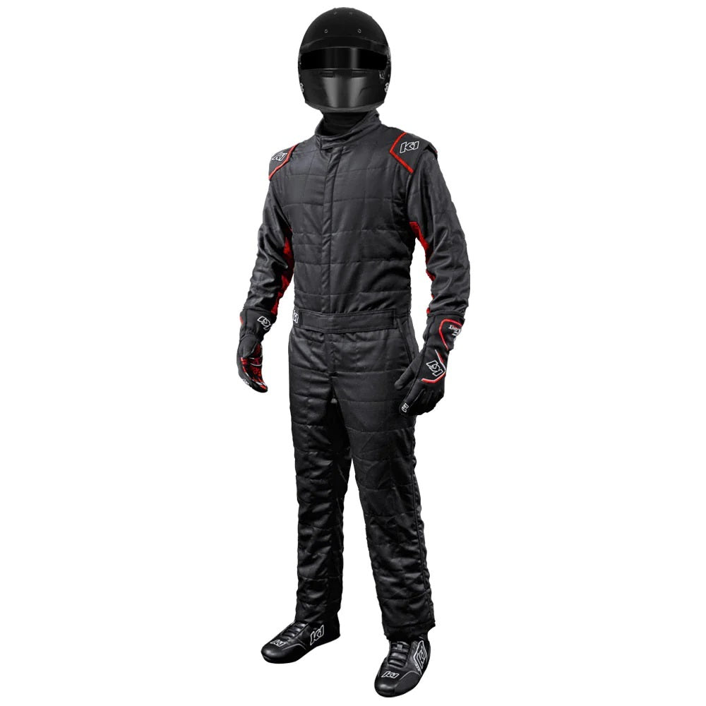 K1 Racegear Suit Outlaw Med / Lrg Black / Red SFI 3.2A/5 Safety Clothing Driving Suits main image