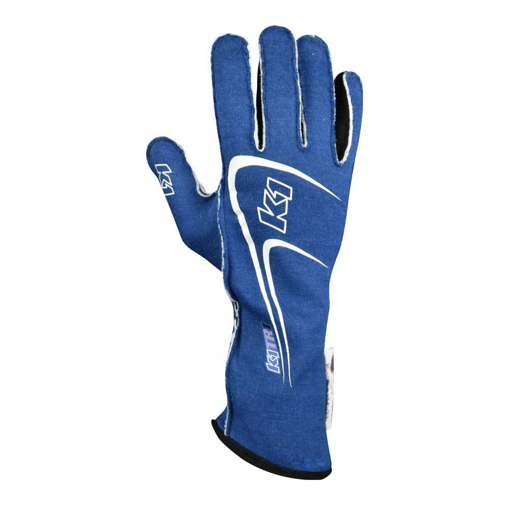 K1 Racegear Glove Track 1 Blue 3X- Small Youth Safety Clothing Driving Gloves main image