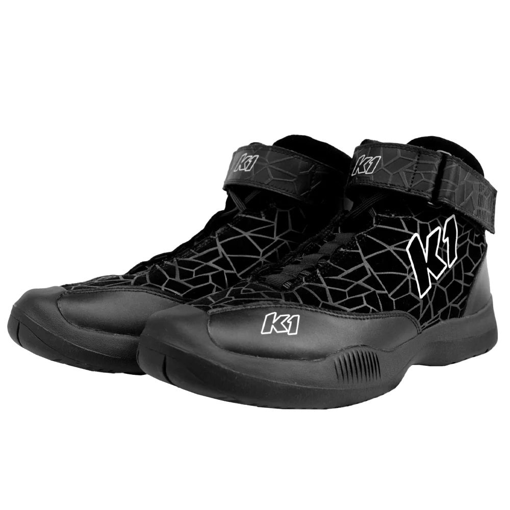 K1 Racegear Crew Shoe Versus Nomex Size 8.5 Black SFI 3.3/5 Apparel Pit Shoes main image