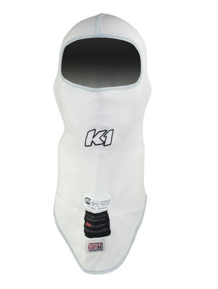 K1 Racegear Balaclava Head Sock Flex White Safety Clothing Head Socks main image