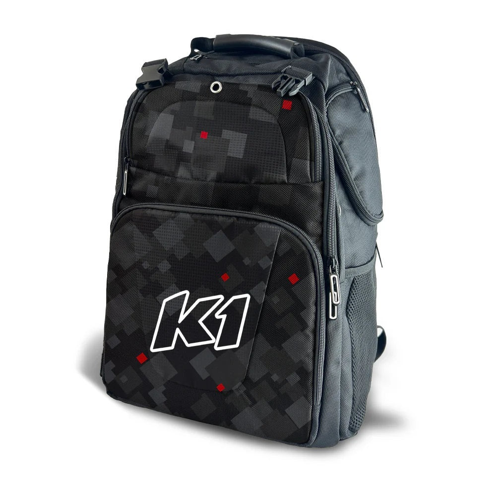 K1 Racegear Backpack Quest Lifestyle Black  Red  Grey Apparel Gear Bags main image