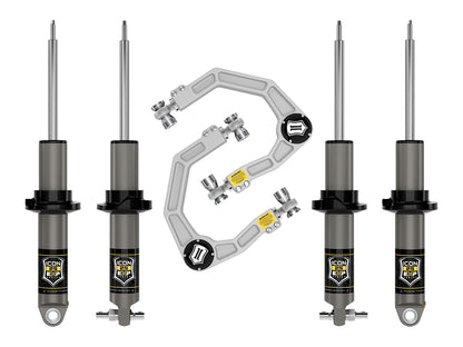 ICON 2021+ Ford Bronco Hoss 1.0 Pkg Stage 2 Suspension System Billet (1.5 - 3in Lift)  K40002