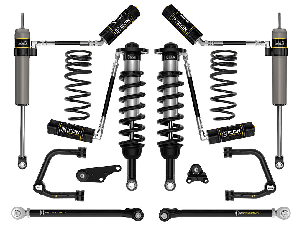 ICON 24 TACOMA 1.25-3" STAGE 7 SUSPENSION SYSTEM TUBULAR OVERLAND REAR COILS K53297TX