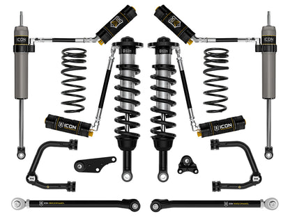 ICON 24 TACOMA 1.25-3" STAGE 8 SUSPENSION SYSTEM TUBULAR OVERLAND REAR COILS K53298TX