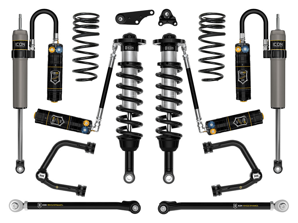 ICON 24 TACOMA 1.25-3" STAGE 9 SUSPENSION SYSTEM TUBULAR OVERLAND REAR COILS K53299TX