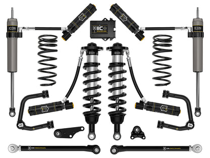 ICON 24 TACOMA 1.25-3" STAGE 10 SUSPENSION SYSTEM TUBULAR OVERLAND REAR COILS K53300TX