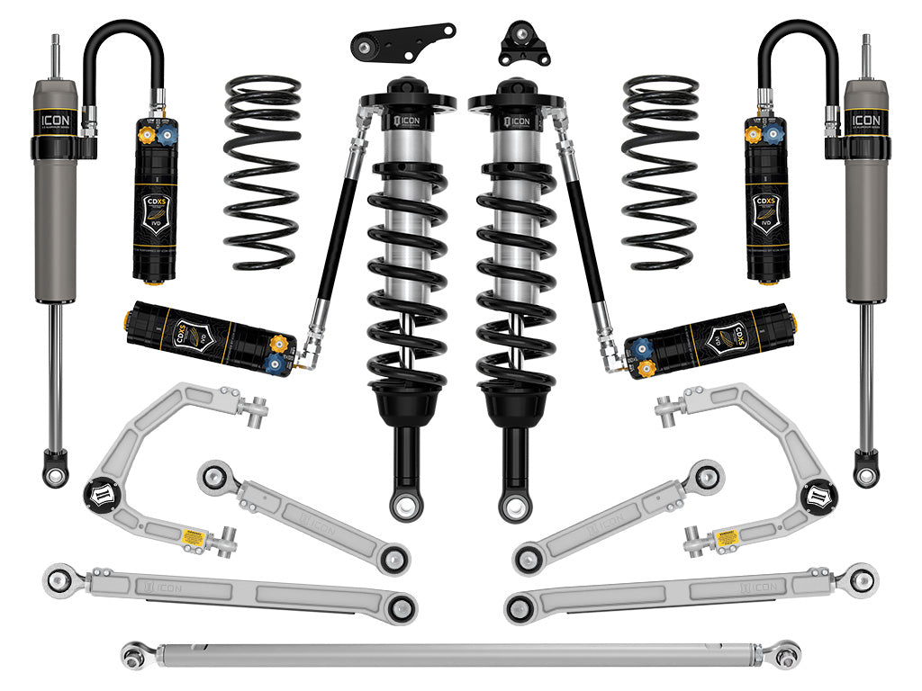 ICON 24 TACOMA 1.25-3" STAGE 12 SUSPENSION SYSTEM BILLET OVERLAND REAR COILS K53302X