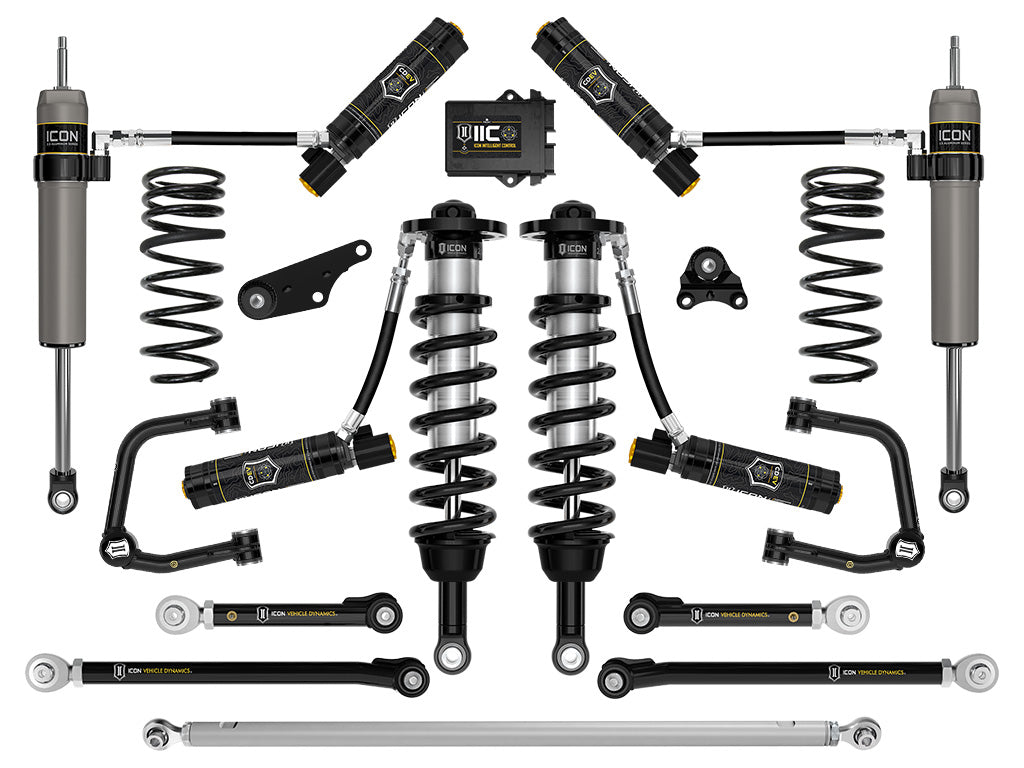 ICON 24 TACOMA 1.25-3" STAGE 13 SUSPENSION SYSTEM TUBULAR OVERLAND REAR COILS K53303TX