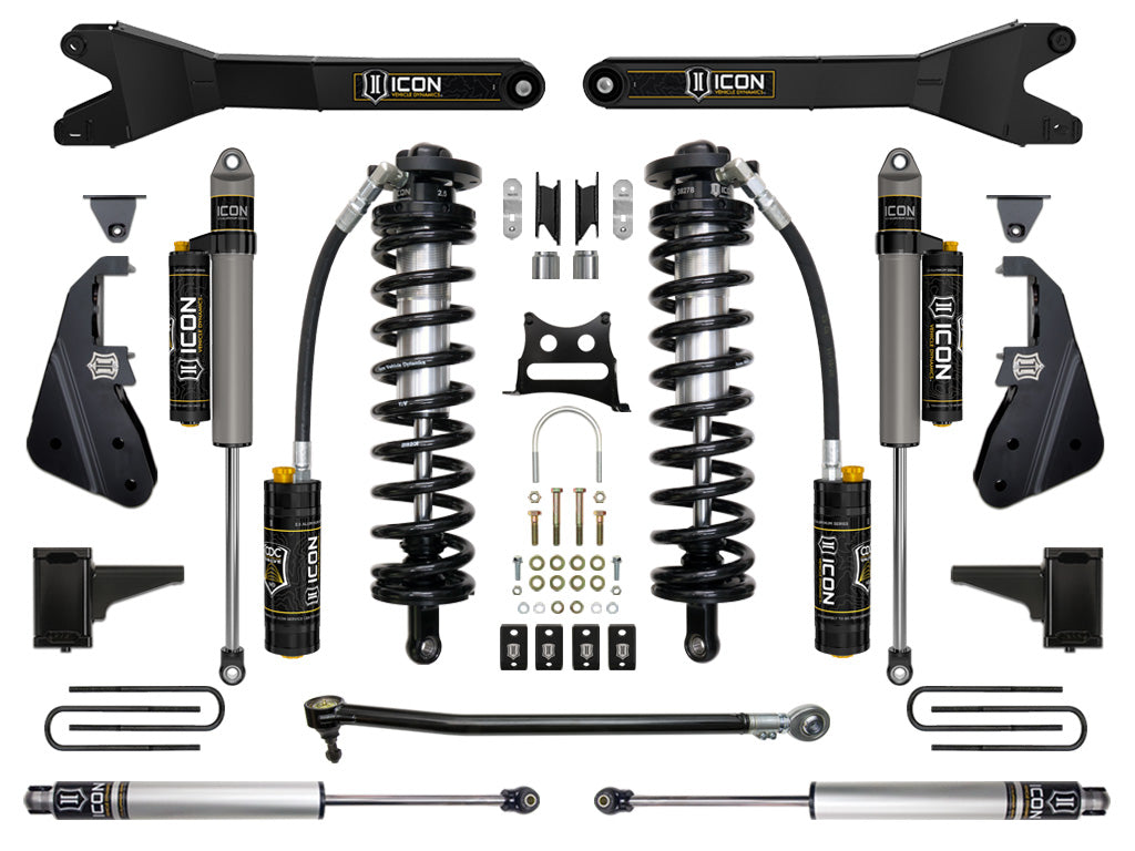 ICON 2017+ Ford F250/F350 4-5.5in Stage 5 Coilover Conversion System w/ Radius Arm K63155R
