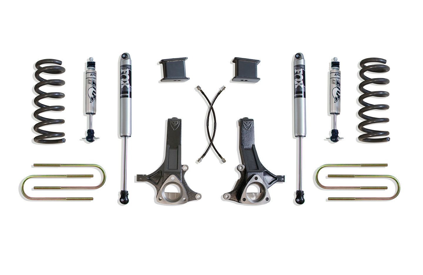 MaxTrac 02-08 Dodge RAM 1500 2WD 4.7L V8 7in/4in MaxPro Elite Spindle Lift Kit w/FOX Shocks K882170F